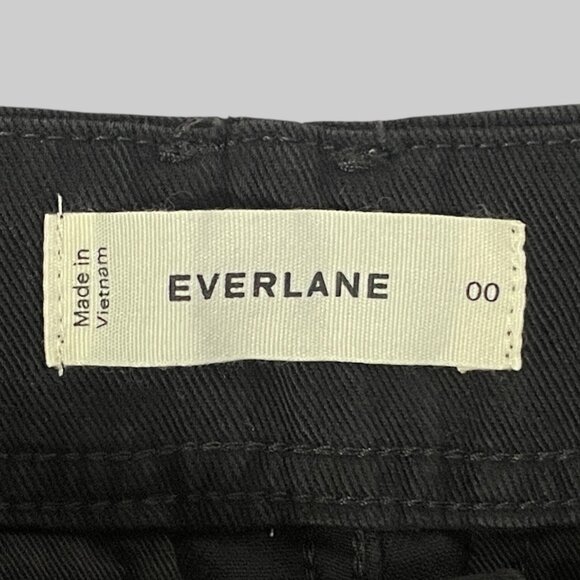 NEW Everlane The Utility Pant in Buttersoft Womens 00 Black Tencel Barrel Leg - Picture 8 of 12